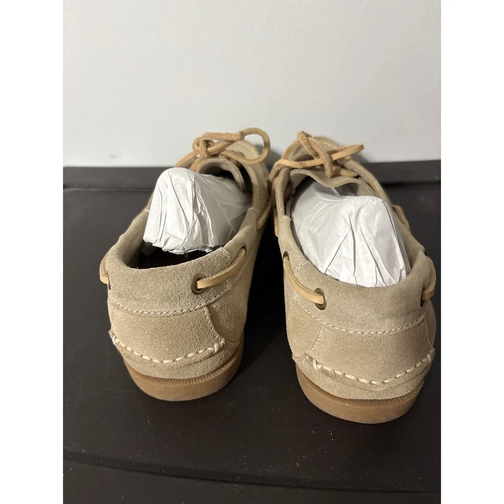 Nunn Bush NXXT Mens Sz 8 W 9.5 Tan Suede Boat Shoes Nautical Loafers Deck‎ Shoes